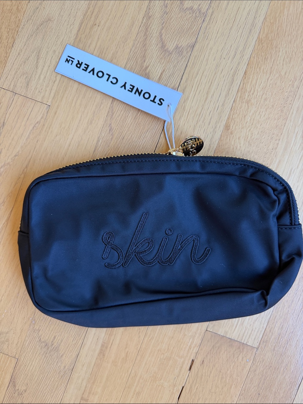 SCL “SKIN” small black pouch